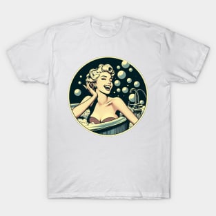 marilyn monroe taking a bath T-Shirt